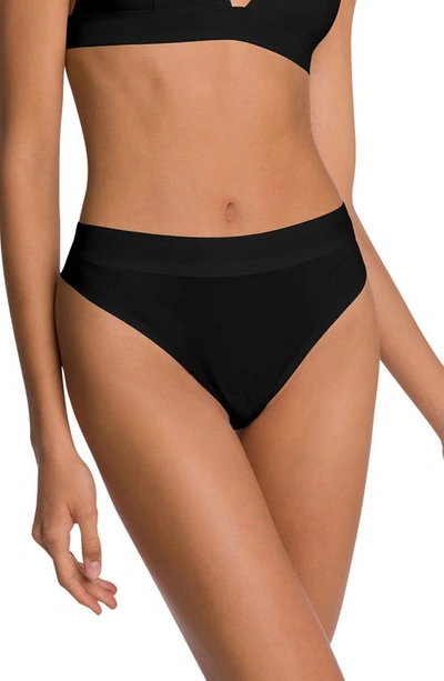 Shop Wolford Beauty Thong In Black