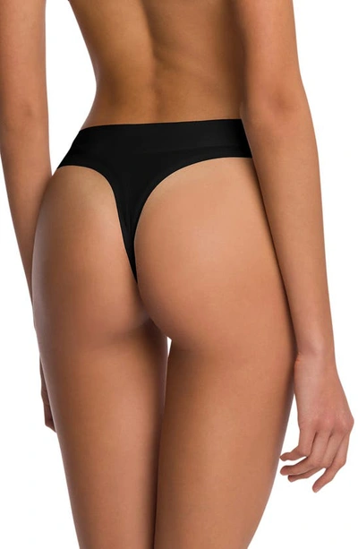 Wolford Mid-rise Thong In Black