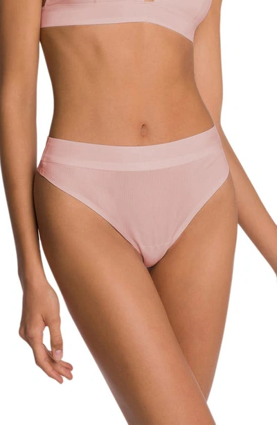 Wolford Sheer Touch String Thong In Powder Pink