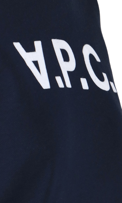 Shop Apc Logo Crew Neck Sweatshirt
