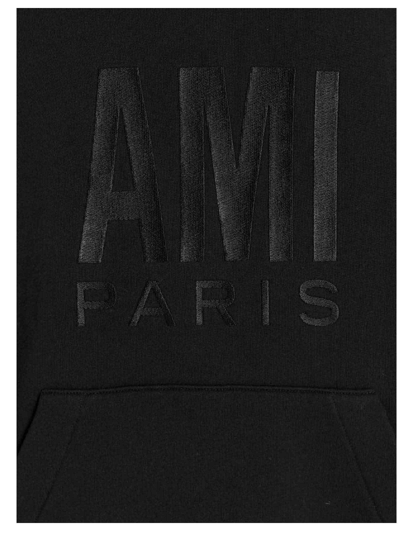 Shop Ami Alexandre Mattiussi Ami Paris Hoodie In Black