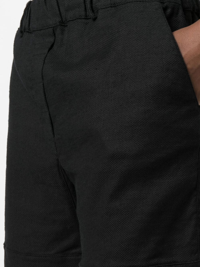 Shop Kristensen Du Nord Elasticated Waist Silk Shorts In Black