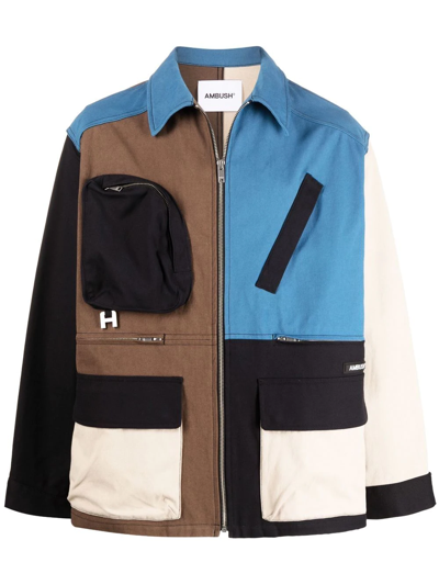 Shop Ambush Colour-block Jacket In Blau