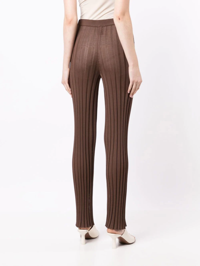 Shop Sir High-waisted Trousers In Brown