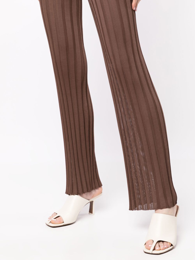 Shop Sir High-waisted Trousers In Brown