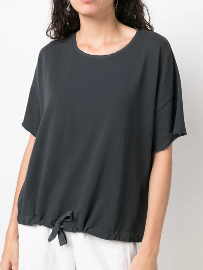Kristensen Du Nord Drawstring Hem T-shirt In Grey
