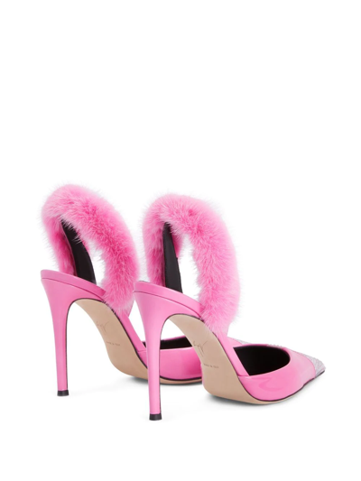 Shop Giuseppe Zanotti Henriette Strass Embellished Pumps In Rosa