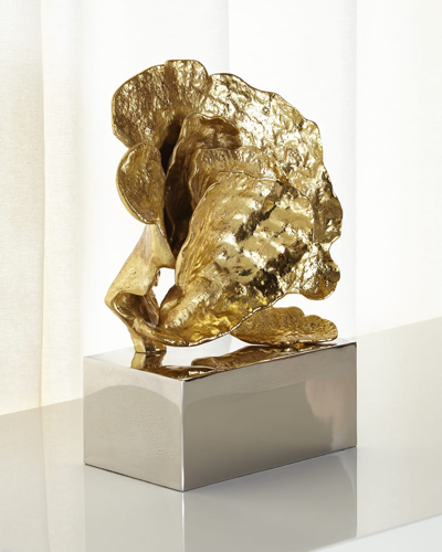 Shop Michael Aram Cup Coral Sculpture In Gold