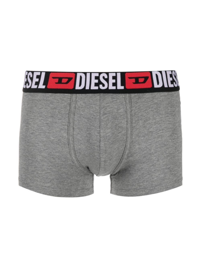 Shop Diesel Umbx-damien Boxer Briefs (pack Of Three) In 黑色