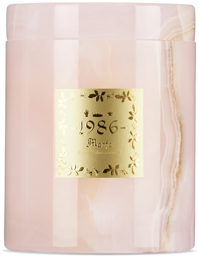 Shop 1986 Ssense Exclusive Pink Marble Marfa Candle