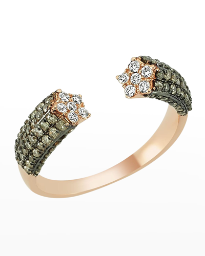 Shop Beegoddess Sirius Two-tone Diamond Ring
