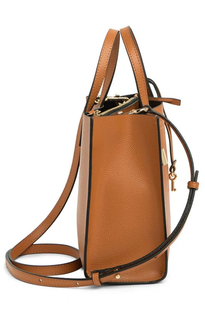 Marc Jacobs Mini Grind Coated Leather Tote In Smoked Almond