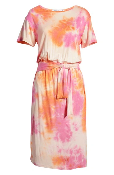 Shop Fraiche By J Tie Dye Midi Dress In Multi