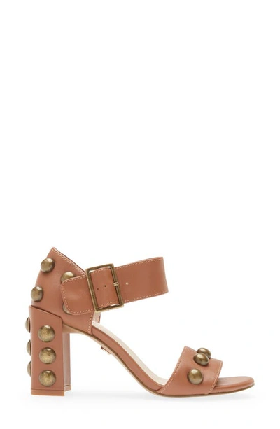 Shop Cecelia New York Gail Stud Sandal In Cognac