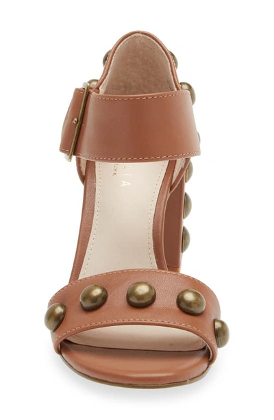 Cecelia New York Gail Stud Sandal In Cognac