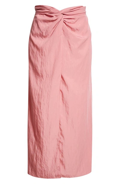 Shop Vince Knot Front Skirt In Rosetta