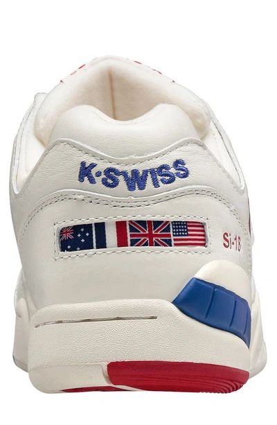 Shop K-swiss Si-18 International Sneaker In Snow Wht/sodalite Blue/salsa