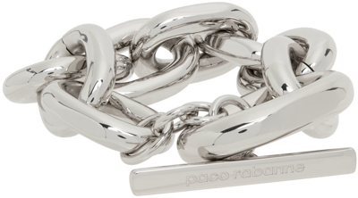 Shop Rabanne Silver Xl Link Bracelet In P040 Silver