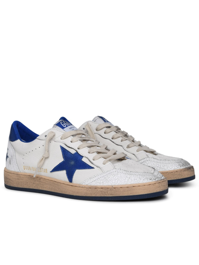 Shop Golden Goose Leather Ball Star Sneaker In White