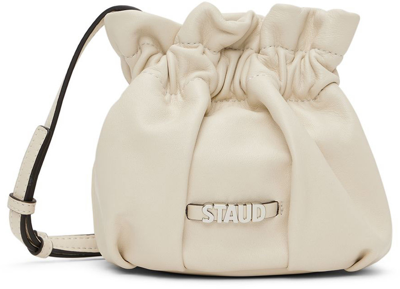 Shop Staud Off-white Mini Grace Bag In Cream