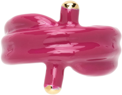 Shop Marshall Columbia Ssense Exclusive Pink Alan Crocetti Edition Double Knot Ring