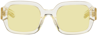 Shop Flatlist Eyewear Yellow Tishkoff Sunglasses In Crystal Yel