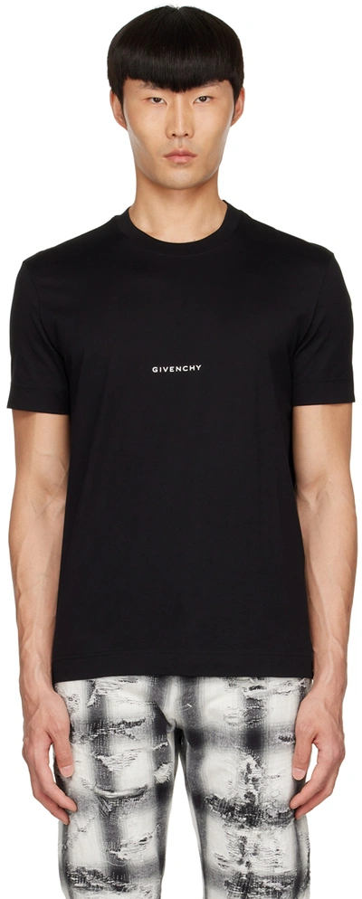 Shop Givenchy Black Cotton T-shirt In 001 Black