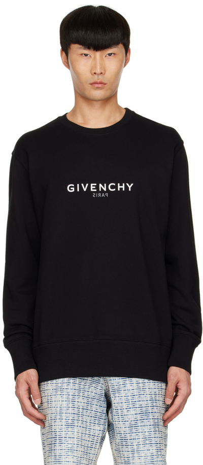 Shop Givenchy Black Cotton Sweatshirt In 001 Black