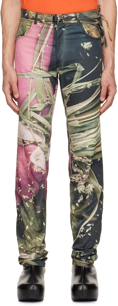 Shop Ottolinger Multicolor Thy Trousers In Lucie