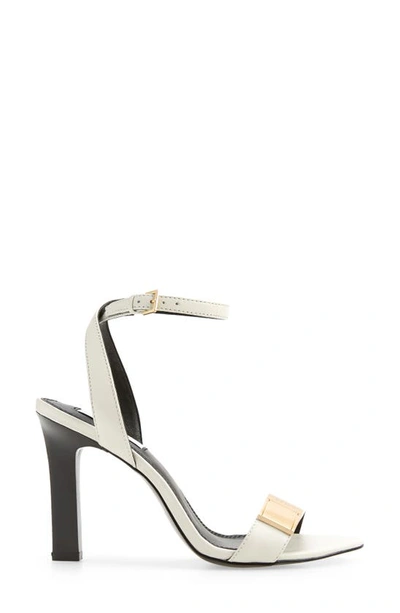 Reiss Ada Ankle Strap Pointed Toe Sandal In Off White | ModeSens