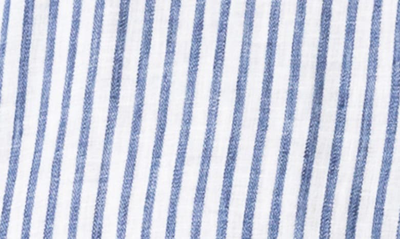 Rodd & Gunn Port Charles Stripe Linen Button-up Shirt In Deep Ocean