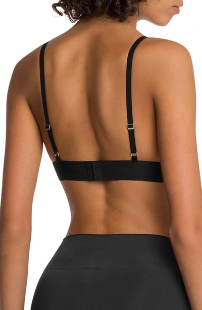 Wolford Black Cotton Beauty Triangle Bra In 000 Black