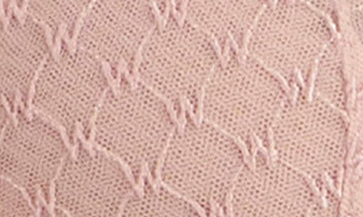 Shop Wolford Sheer Logo Unlined Underwire Demi Bra In 534 Powder Pink