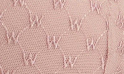 Shop Wolford Sheer Logo Underwire Demi Bra In 534 Powder Pink
