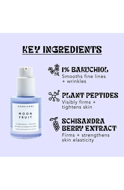 Shop Herbivore Botanicals Moon Dew 1% Bakuchiol + Peptides Retinol Alternative Firming Eye Serum