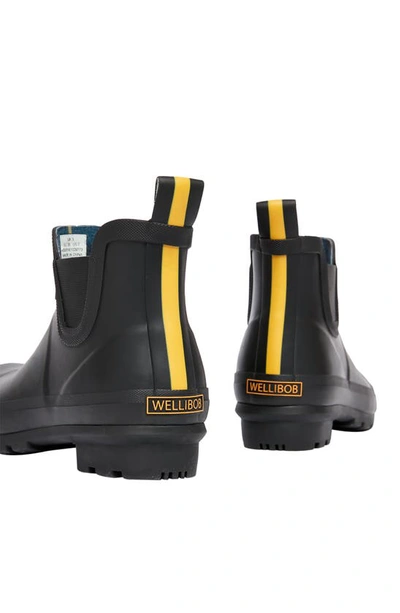 Joules Wellibob Short Rain Boot In True Black