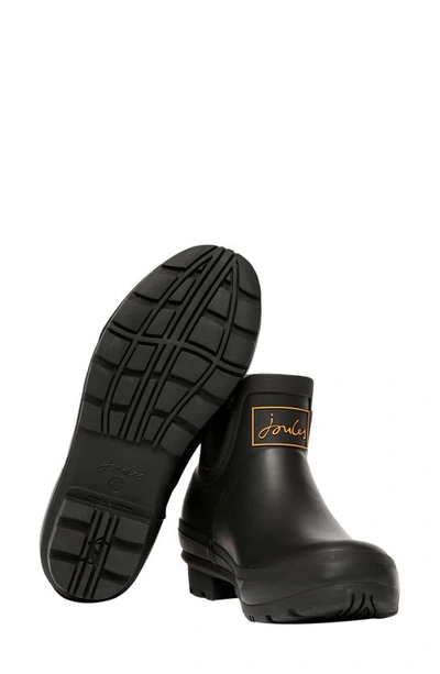 Joules Wellibob Short Rain Boot In True Black