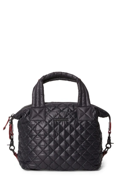 Mz Wallace Sutton Deluxe Small Quilted Nylon Tote Bag, Black