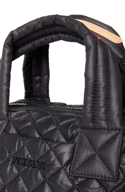 Mz Wallace Sutton Deluxe Small Quilted Nylon Tote Bag, Black