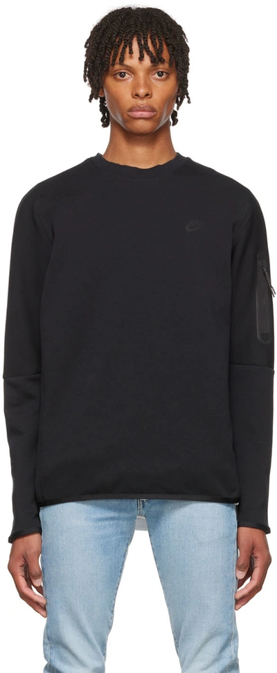 Shop Nike Black Sportswear Sweatshirt In Black/black