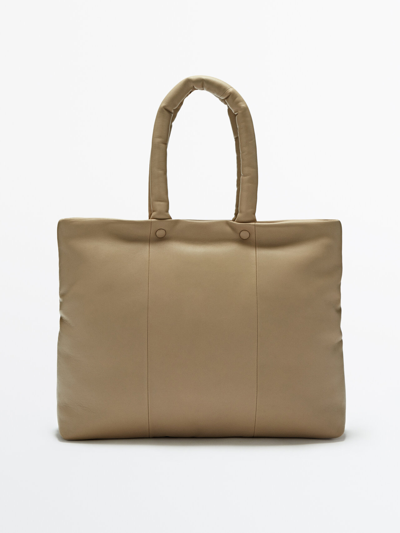 Massimo dutti canvas online bag