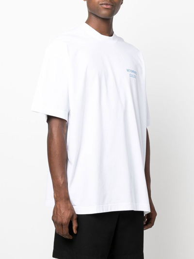 Shop Vetements Click Here T-shirt In White