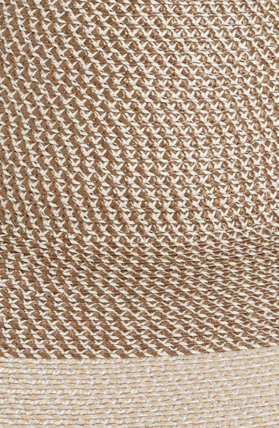 Shop Eric Javits Francoise Squishee® Two-tone Straw Sun Hat In Latte Mix