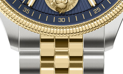 Shop Versus Colonne Bracelet Watch, 45mm In Yellow Gold/ Stainless Steel