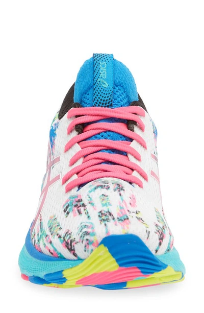 Women's GEL-NIMBUS 24 COLOR INJECTION, White/Pink Glo, Running