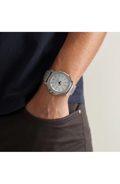 Shop Ted Baker Actonn Bracelet Watch, 44mm In Silver/ White/ Silver