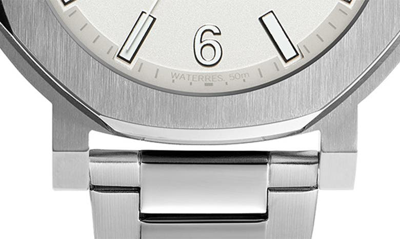 Shop Ted Baker Actonn Bracelet Watch, 44mm In Silver/ White/ Silver