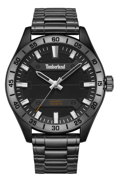 Shop Timberland Calverton Bracelet Watch, 46mm In Black