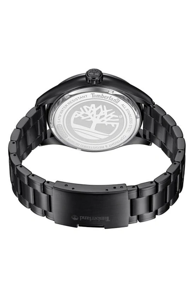 Shop Timberland Calverton Bracelet Watch, 46mm In Black