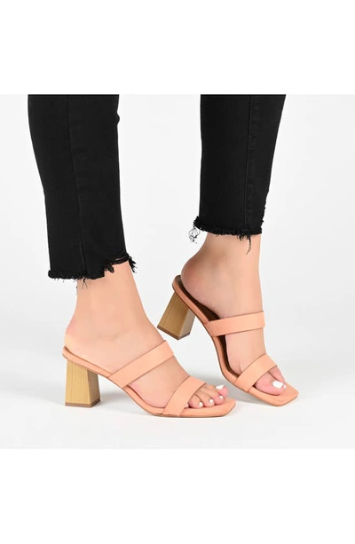 Journee Collection Tru Comfort Foam Nolla Heeled Sandal In Blush